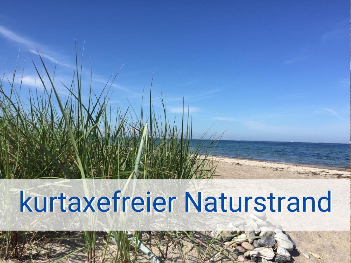 Boeltser Hus Ferienwohnungen Mit Strandkorb Und Kamin 10 Gehminuten Zum Kurtaxefreien Sandstrand Kraksdorf Exterior foto